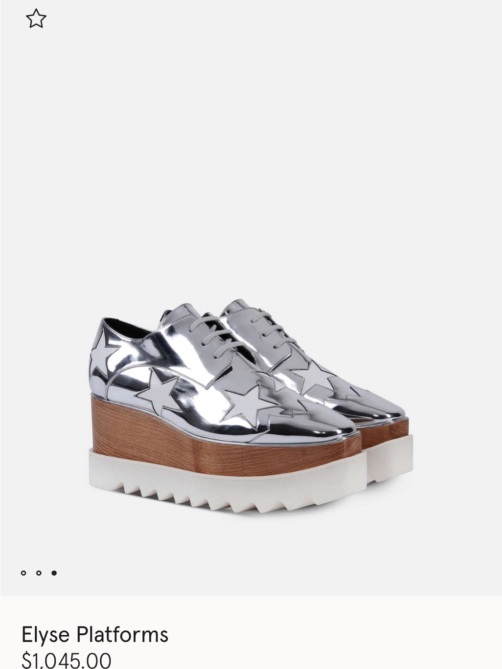 Stella Mccartney Elyse Platforms, Size 39